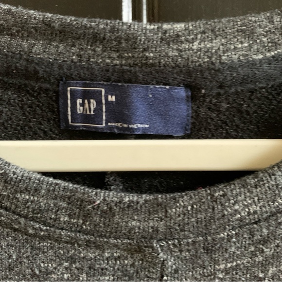 GAP Dark Grey Marbled Zipper Pocket Short Sleeve T-Shirt Dress | Medium - Picture 2 of 6